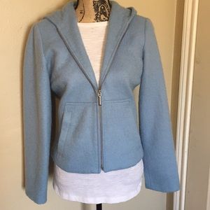Baby blue Cashmere Wool Moschino jean jacket